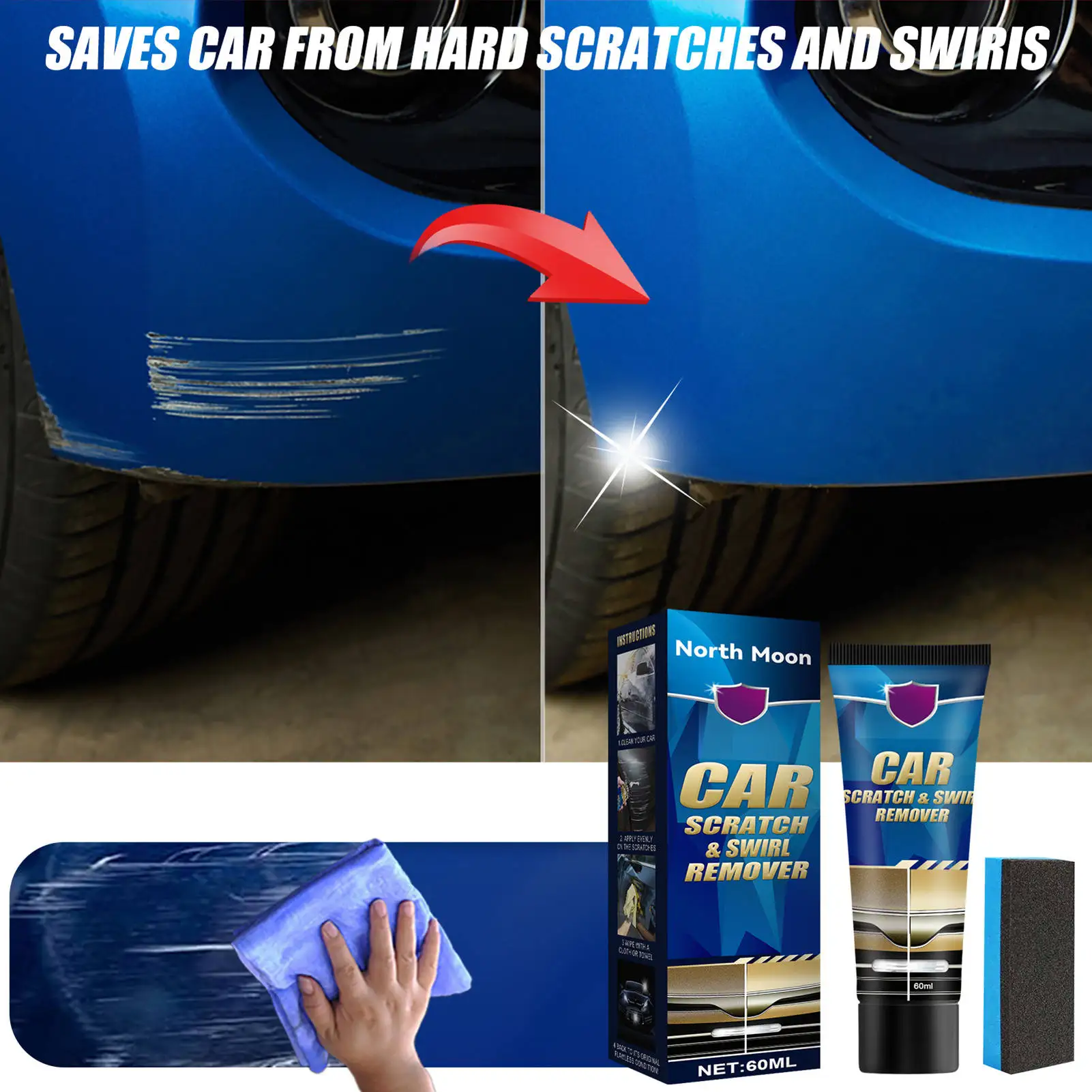

Набор для удаления царапин, крем для ремонта царапин в автомобиле, полировка и бритвенные соединения для ремонта краски автомобиля для