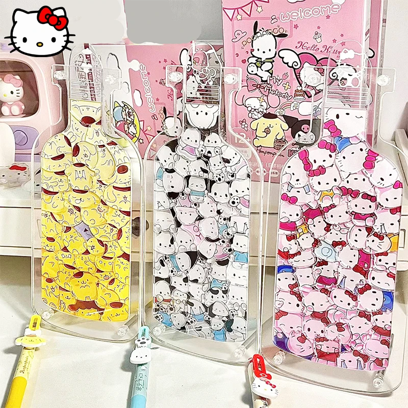 

Kawaii Sanrio HelloKitty Puzzle Decoration MyMelody Cinnamoroll Cute Acrylic Transparent Stand Children's DIY Desktop Decoration