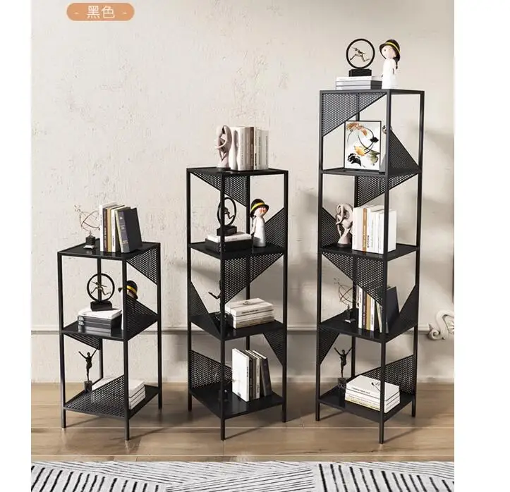 

Iron art shelving living room floor decoration creative storage rack