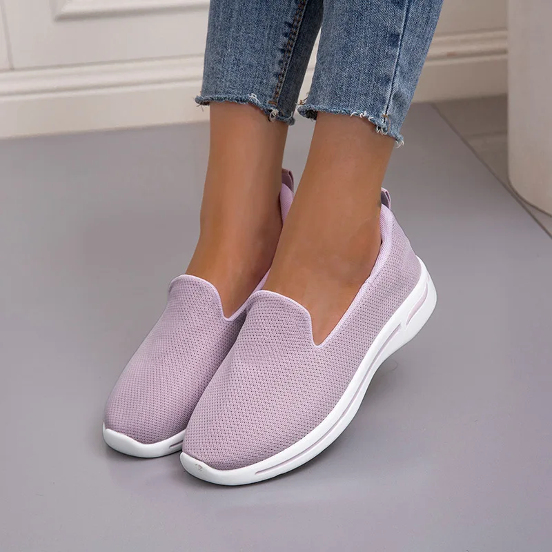 

Women's Shoes 2022 Light Breathable Sneakers Women Plus Size Mesh Wedge Vulcanized Shoes Non Slip Women Loafers Zapatillas Muje