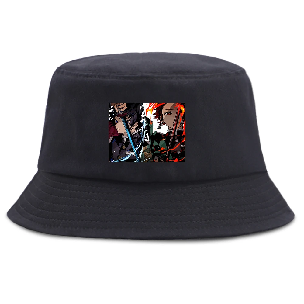 

Кепка Боб для мужчин и женщин, крутая Повседневная Солнцезащитная шапка унисекс для защиты от демонов, рассекающая демонов, летняя Складная...