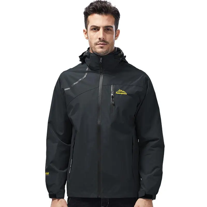 

Fashionable and Waterproof Men's and Women's Jacket for Outdoor Sports, Hooded Windbreaker Coat for Spring and Autumn