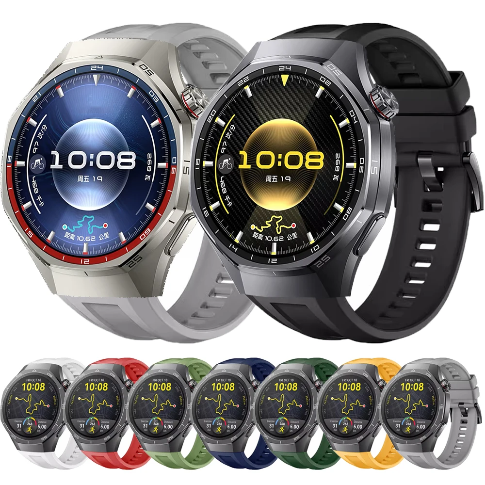 Silikonowy pasek do Huawei Watch GT 6 Pro 46mm, sportowy pasek 22mm do Huawei Watch 5 4 3 GT6 GT5 GT5Pro GT4 GT3, bransoletka