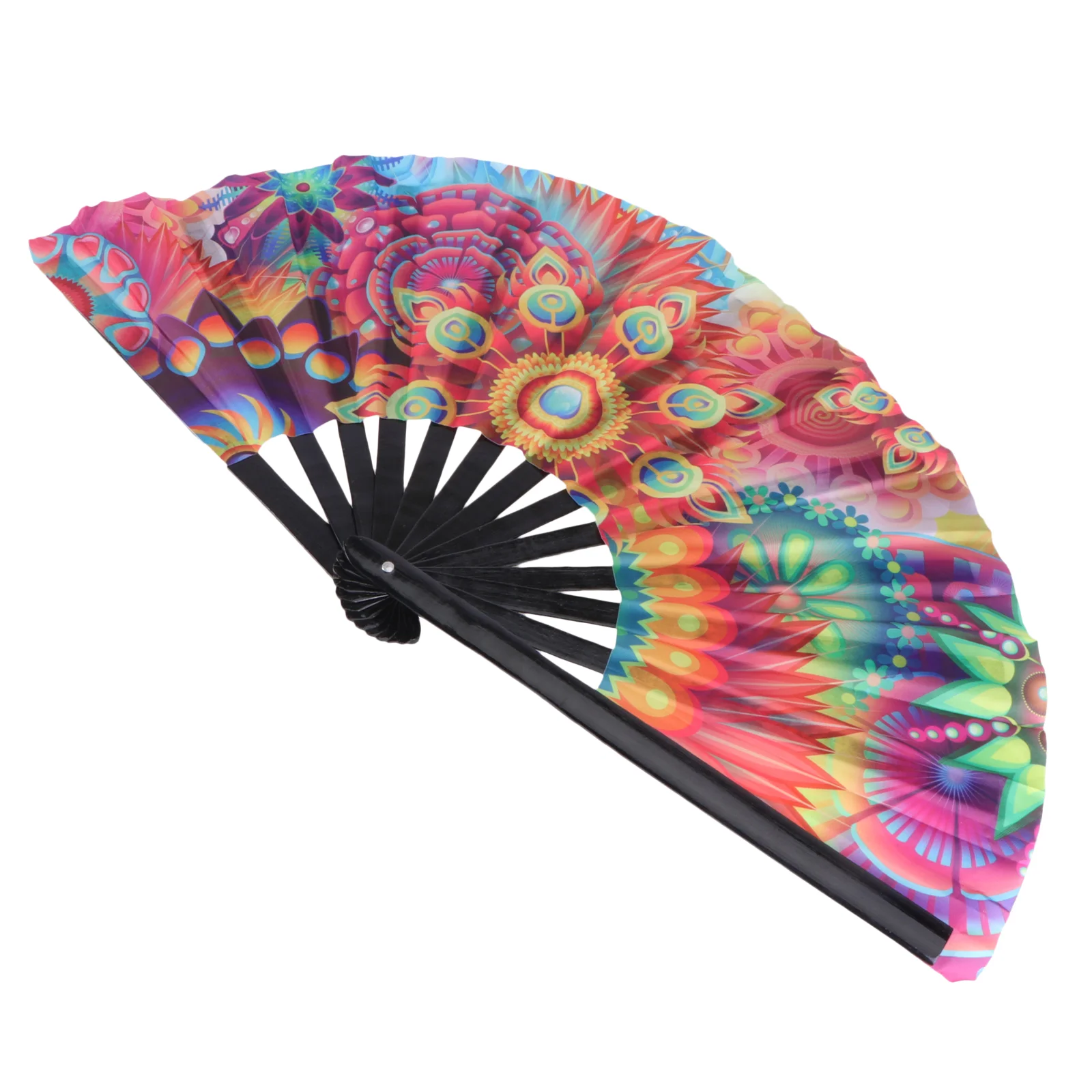 

Japanese Fan Cloth Fan for Chinese Fan Dance Fan Performance Folding Fans Floral Fan Wedding Fan Retro Foldable Fan