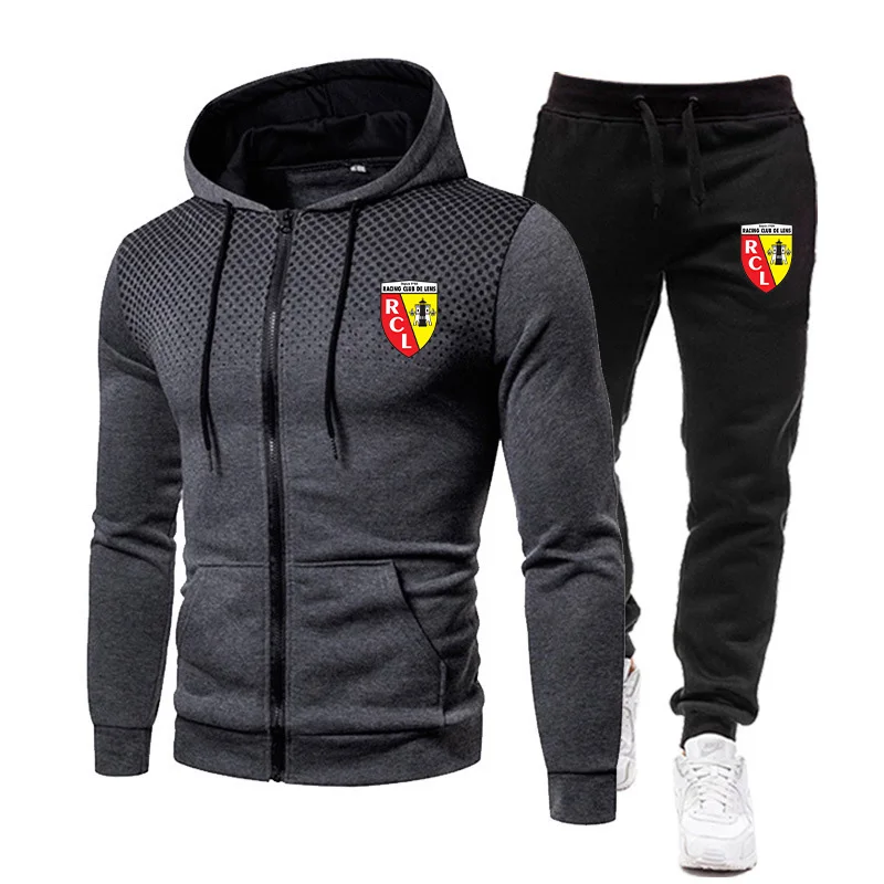 

Autumn/Winter 2022 men's suit zipper Hoodie sports suit casual jacket sweater Sportswear custom logo+jogging pants