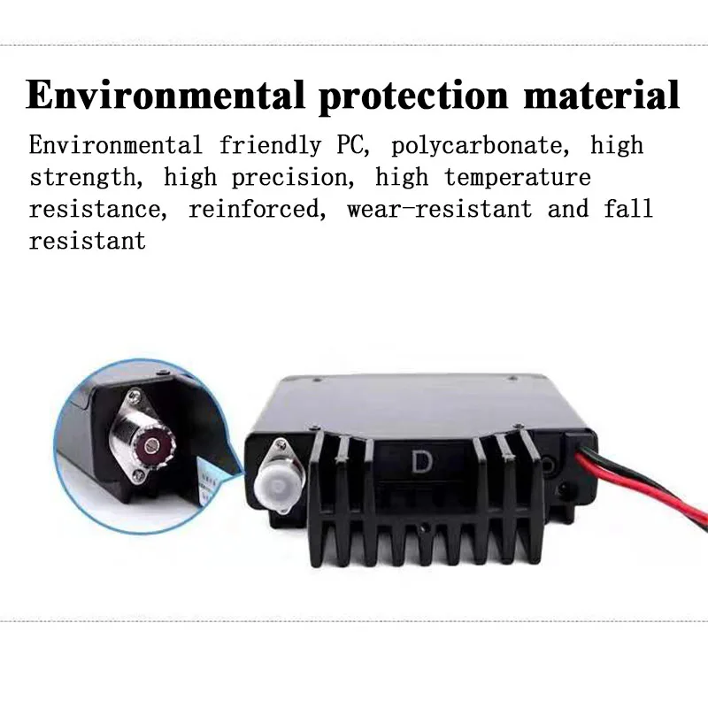 TYT TH-9000D Car Mobile Transceiver 60W VHF 2M 144-148MHz Ham Radio 2 Way Radio with USB Programming Cable, Black