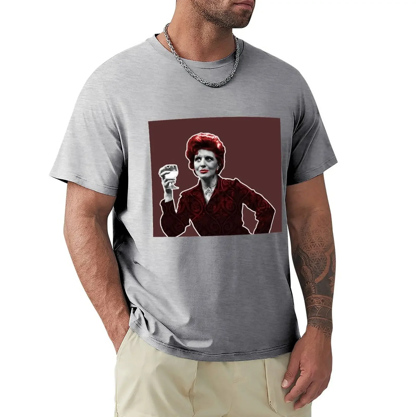 Футболка мужская облегающая большого размера с рисунком манги