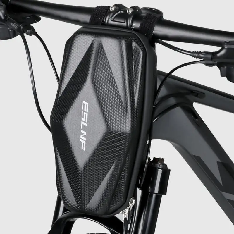 

Bicycle Handlebar Bag Waterproof Bicycle Front Bag Large Capacity Hard Shell Safe Handlebar Bag Scooter Storage For Road Bikes