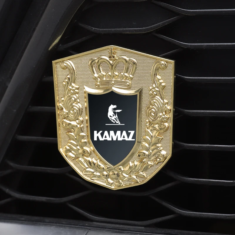 

Car front grille stickers, car metal badge badge stickers for KAMAZ TRUCK TYPHOON 5320 54907 5490 6460 A2 Car Accessories