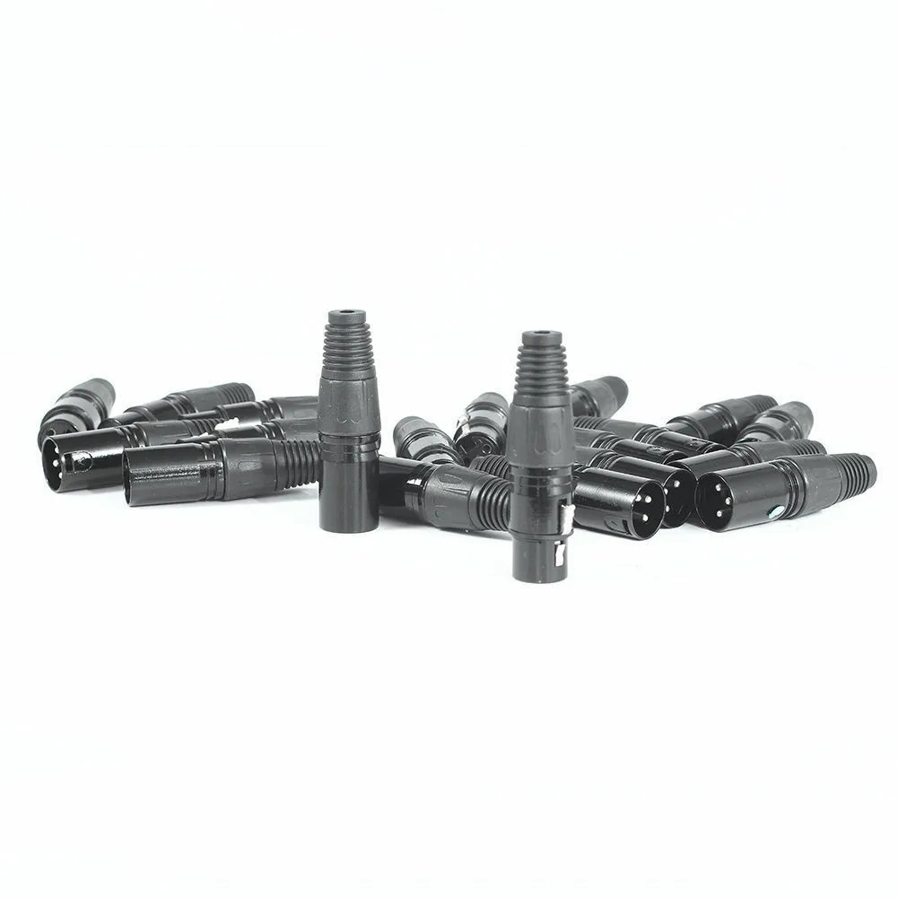 

10 шт., XLR DMX 3-контактный штекер и гнездо для микрофона