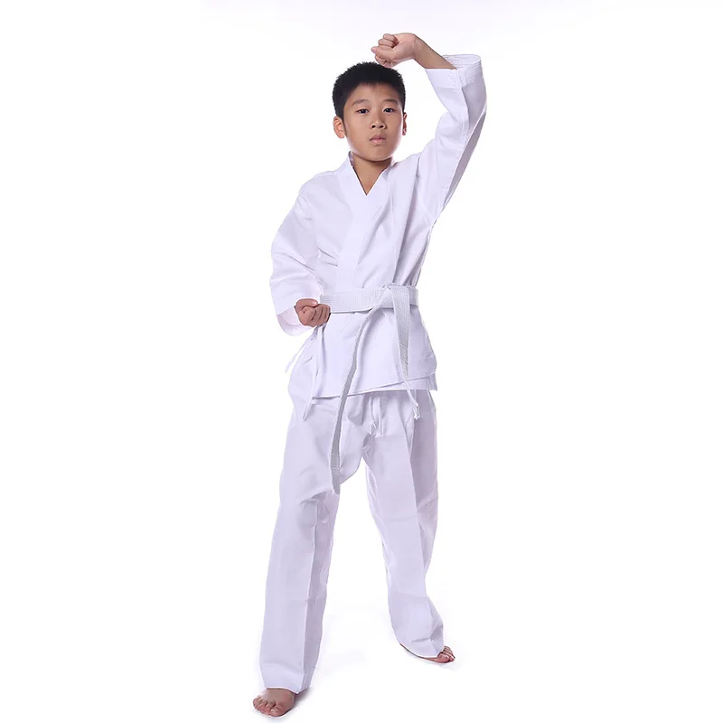 White Karate Uniform for Kids and Adult Lightweight Karate Gi Student Uniform with Belt For Martial Arts Training