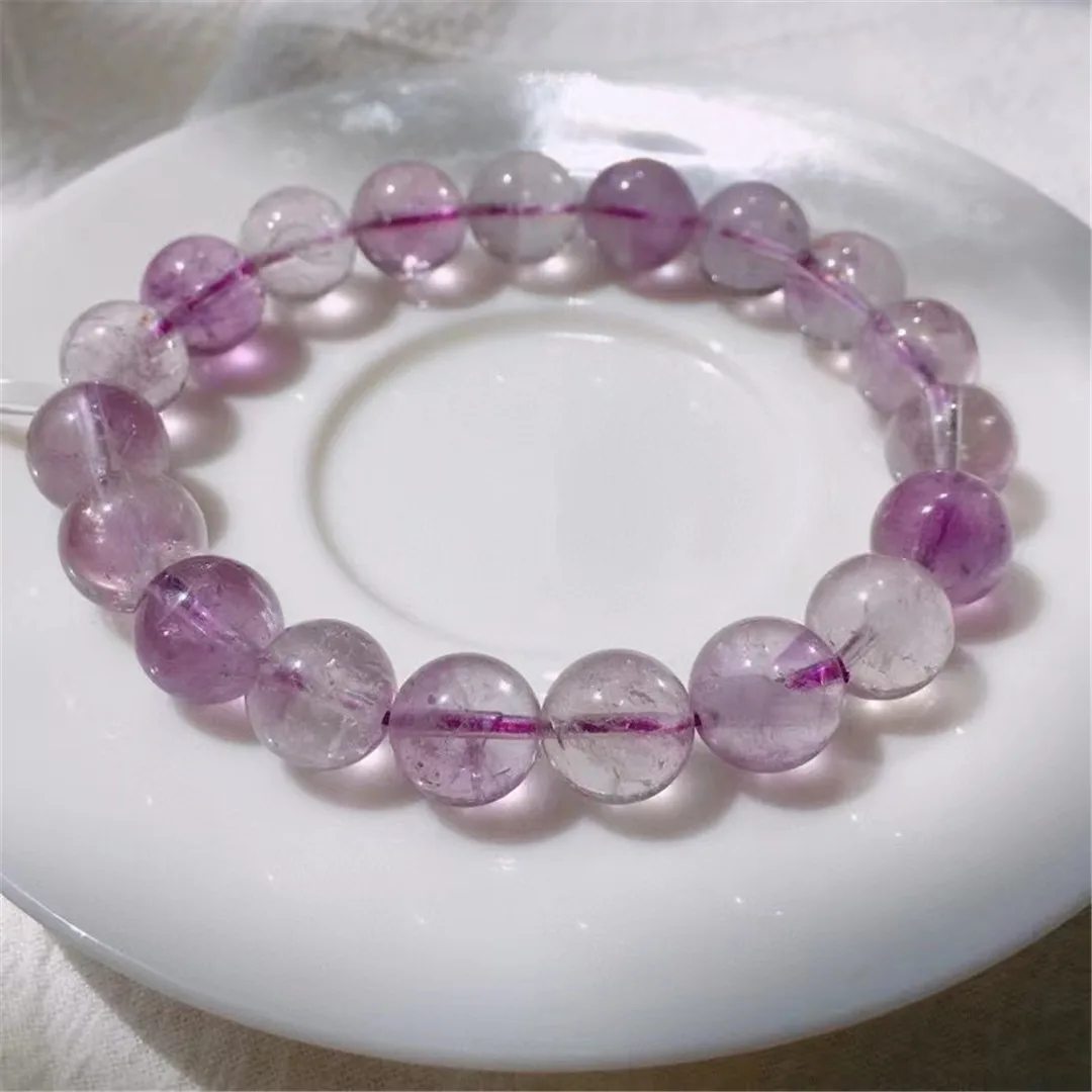 

10mm Natural Super Seven Melody Purple Rutilated Quartz Bracelet Jewelry For Women Men Gift Reiki Crystal Beads Strands AAAAA