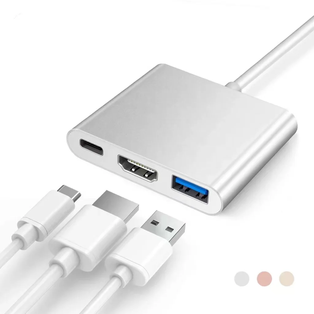 

Hdmi Type C 3 In 1 Usb 3.0 Pd 4K Ultra Hd Adapter