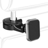 magnetic car mount cell phone holder hook for backseat headrest 60 degree rotation universal bracket for smartphone ipad table