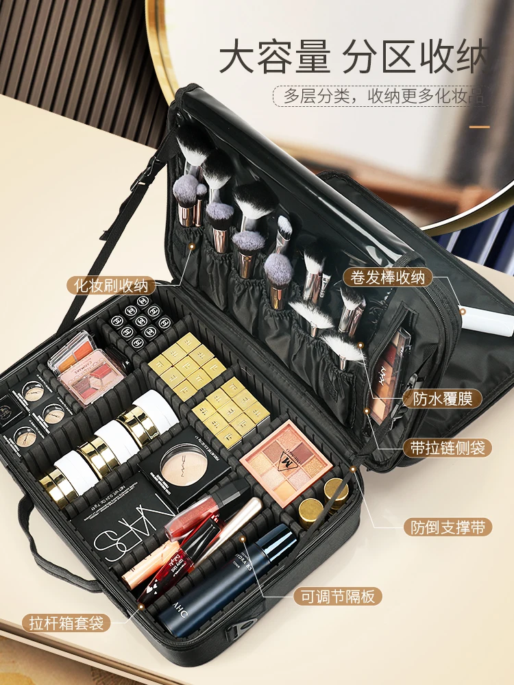 

Cosmetic Bag Women's Portable Large Capacity Make up Specialist Heel Makeup Storage Bag Tattoo Toolbox Box storage box