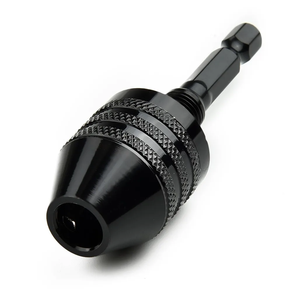 

The Real Color Of The 3-8mm Self-Tighten Electric Drill Bits Collet Fixture Tools 1/4" Hex Shank Quick Change Converter