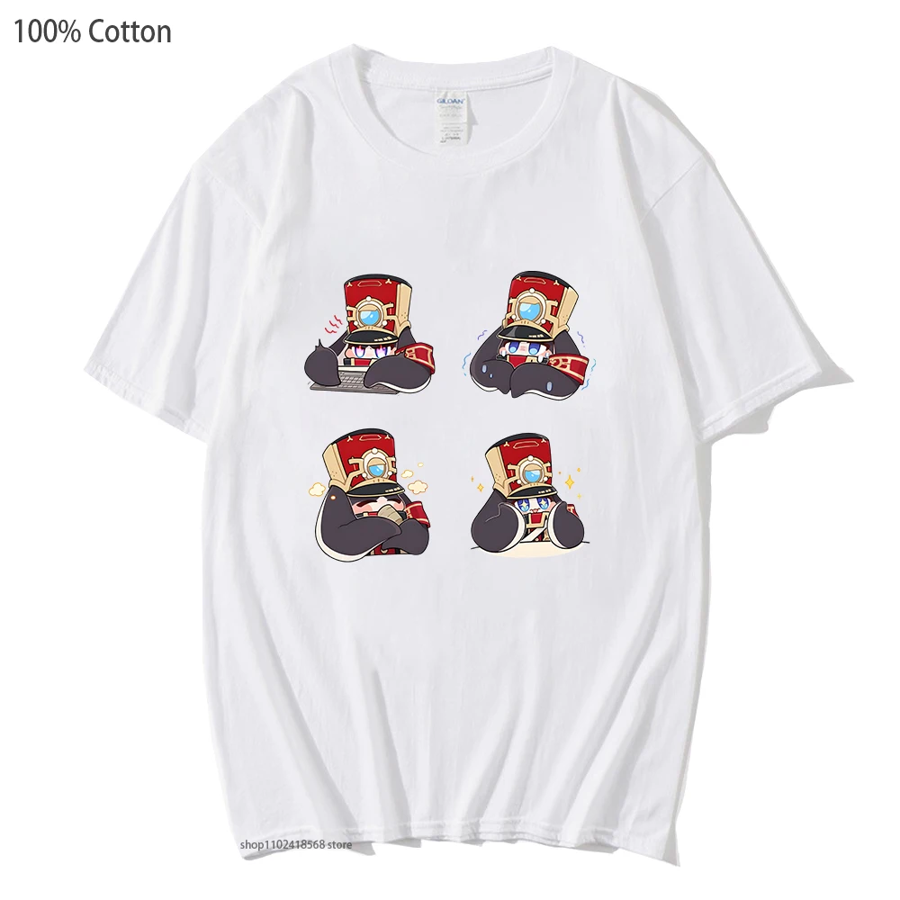 

Pom-Pom Chibi Set Tshirt Honkai Star Rail T-Shirts for Men Hot Game Print Clothes Women 100%Cotton Short Sleeve Tees Unisex Tops