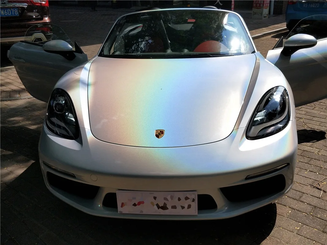 Психоделическая Алмазная Радужная хромированная глянцевая виниловая пленка без