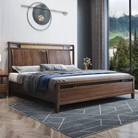 loveseat sofa muebles 1 8m king bed modern minimalist walnut economy master bedroom storage wedding bed