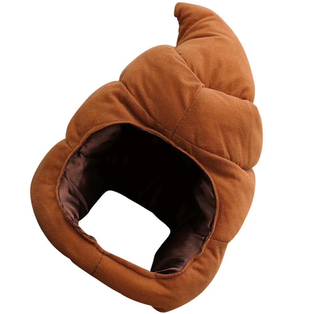 

Decorative Hat Cotton Costume Party Carnival Headdress Poop Funny Festival Headgear Supply