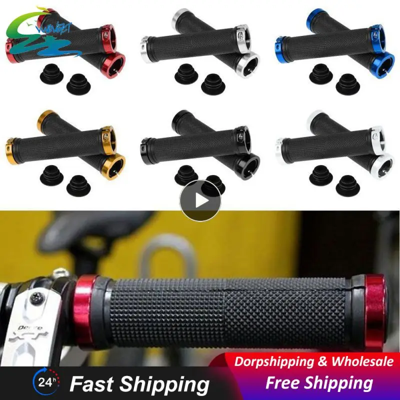 

1-10 шт., Резиновые Нескользящие алюминиевые ручки для велосипеда