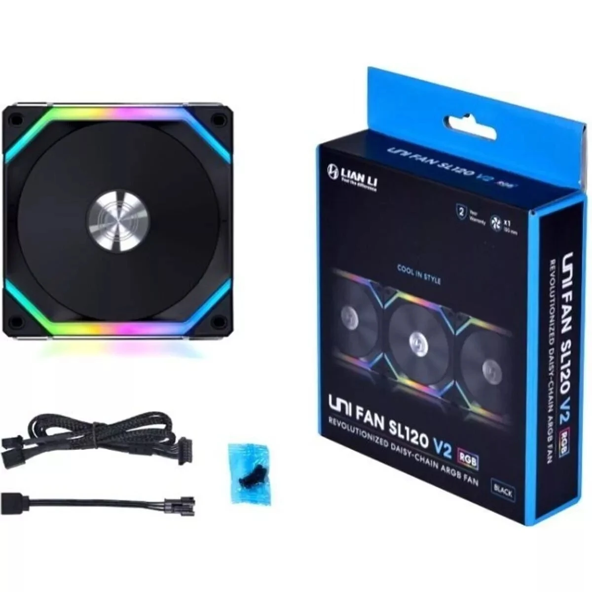 Для вентилятора Lian Li UNI SL-INF-120 RGB реверсивный черный монтаж 120 мм