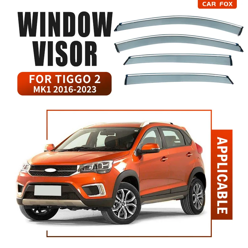 

For Chery Tiggo 2 Window visor Weather Shield Side Window Deflector Car windshield weather shield Car accessories
