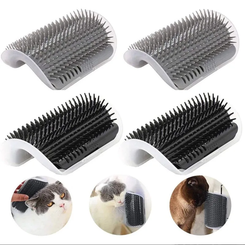 

Pet Self Grooming with Catnip Cat Brush Comb Rubs Face Tickling Comb Cat Supplies Pet Items Cat Wall Corner Massage Pet Products