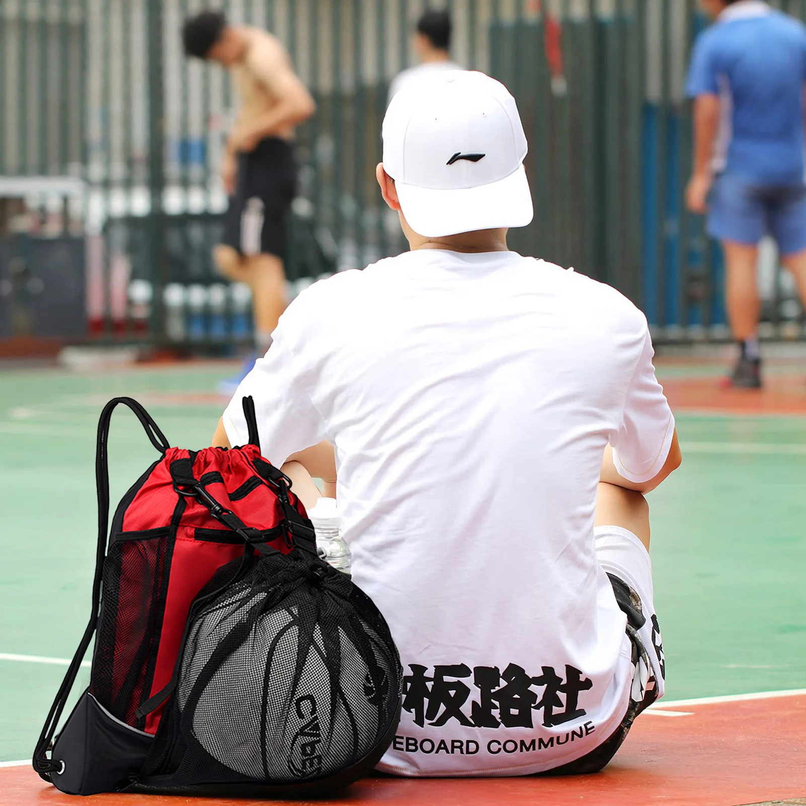 

Drawstring Waterproof Basketball Backpack Waterproof Drawstring Backpack String Bag For Outdoor Activities Such As Gym Yoga