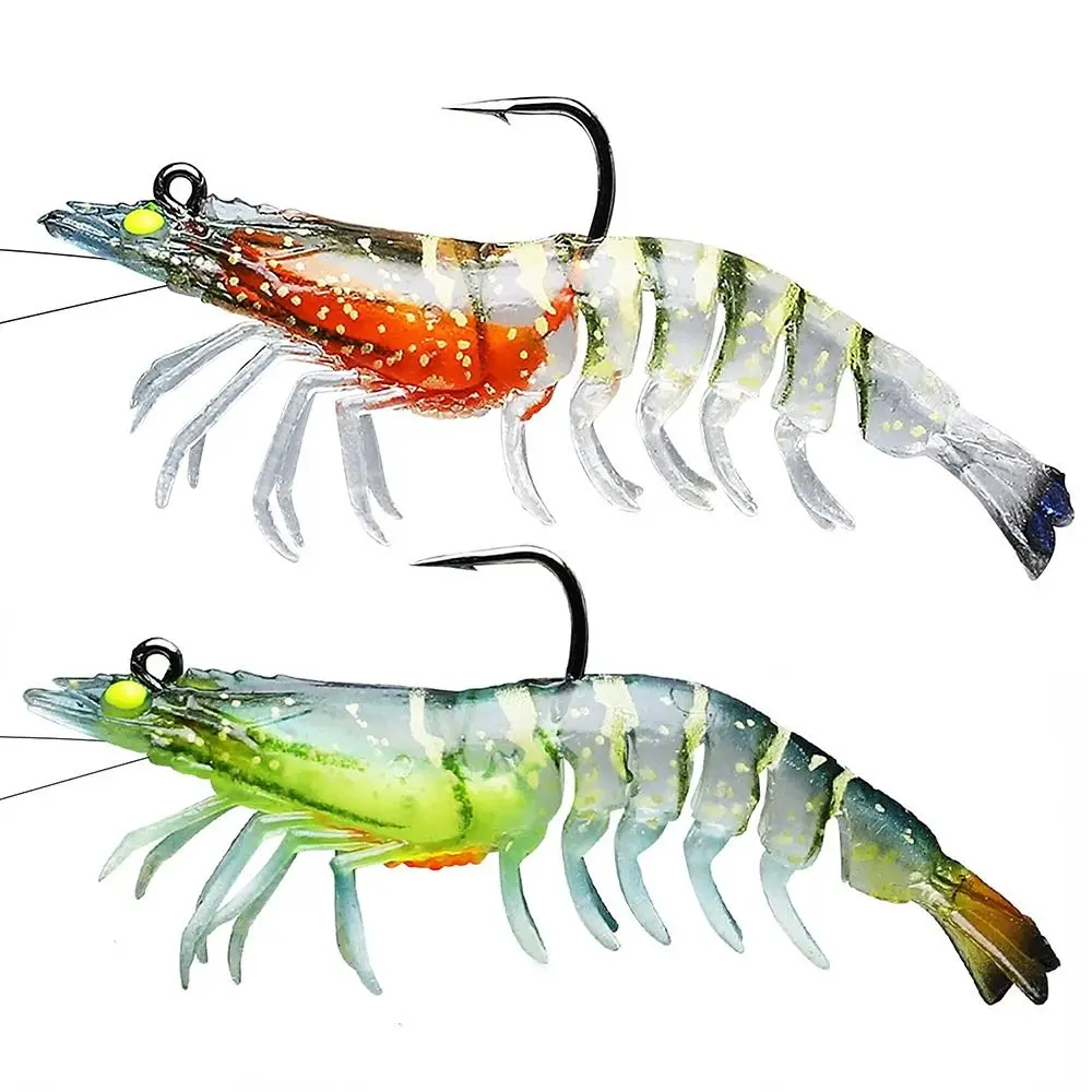 

1/3/6PCS 9cm 11.5g /7.5cm 8.8g Lifelike Artificial Luminescent Shrimp Fishing Lure Fishing Luminous Lures Fishing Bait Hooks