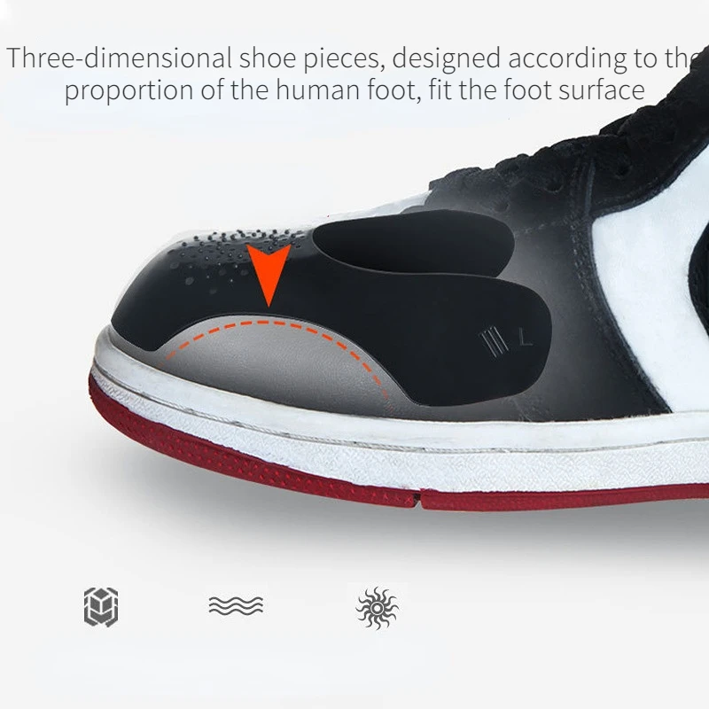 1Pair Anti Crease Shoe Head Protector for Casual Sneaker Anti Wrinkle Shoe Prevent Bending Crack Toe Cap Support Shoe Stretcher