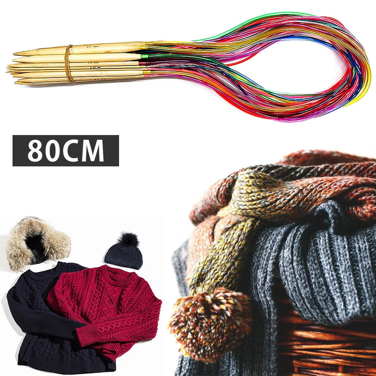 Набор вязальных спиц для начинающих крафтовые аксессуары плетения набор