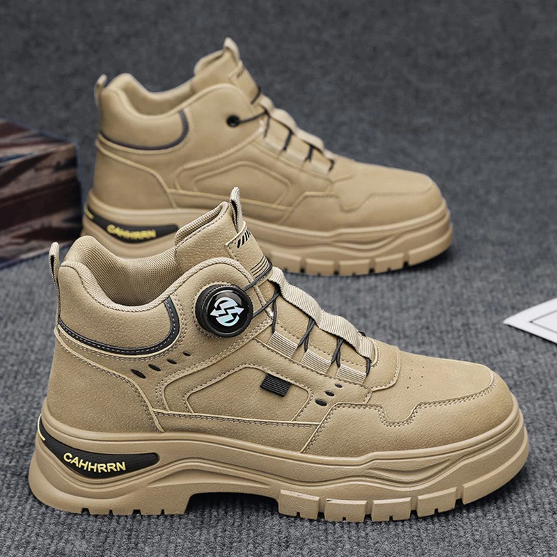 Ботинки CYYTL мужские зимние повседневная обувь кожаные ковбойские боевые