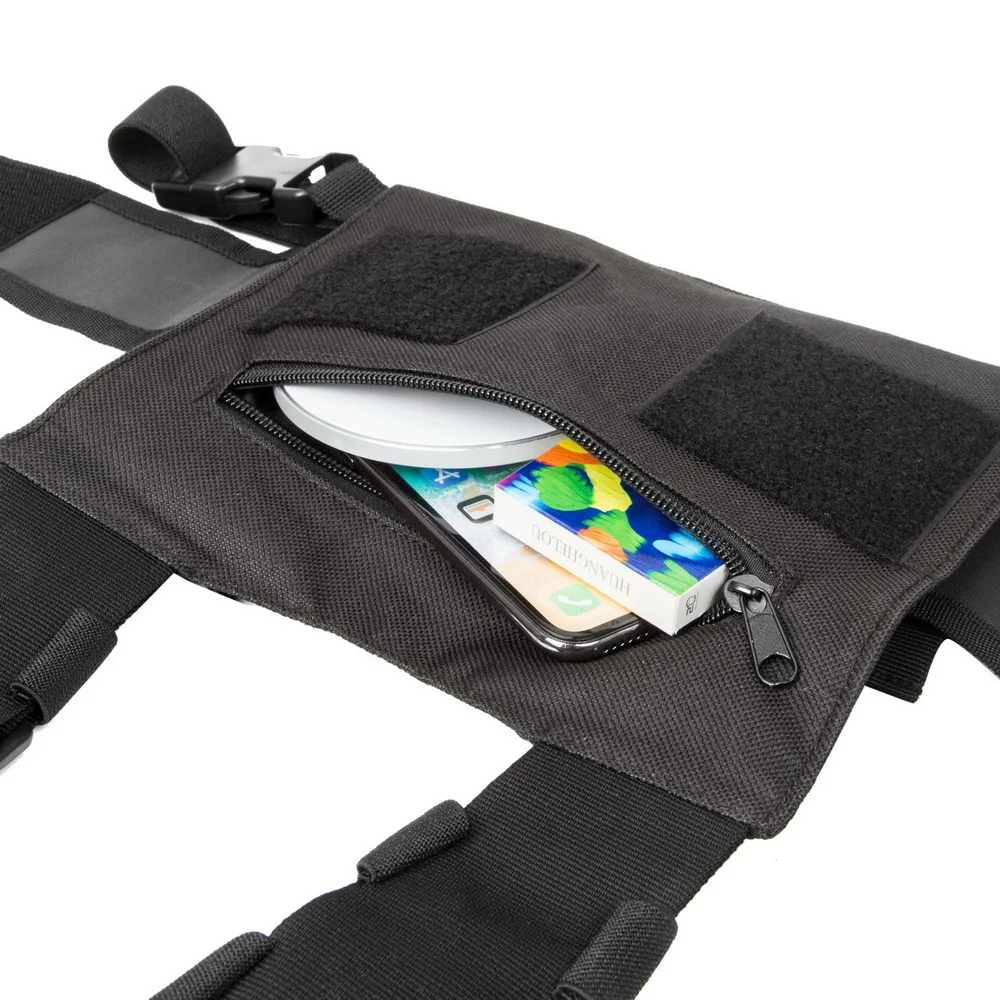 Gtwoilt Universal Radio Chest Harness Bag Pocket Pack Holster  for Two Way Radio Walkintalking Yaesu