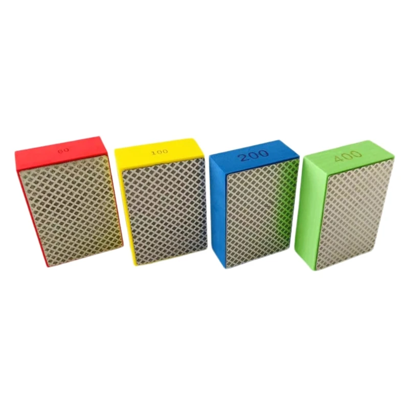 

60/100/200/400# Diamond Hand Polishing Pad 90x55mm for Metal Ceramic Grinding