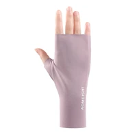 sunscreen gloves ice silk uv protection summer non slip breathable sunshade driving tram cycling men and women screen gloves