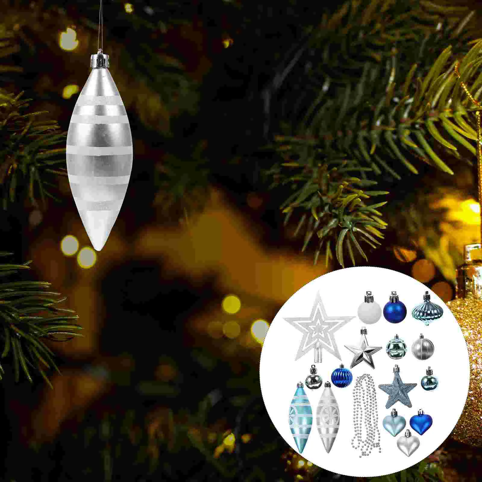 

74 шт., подвесные украшения для рождественской елки