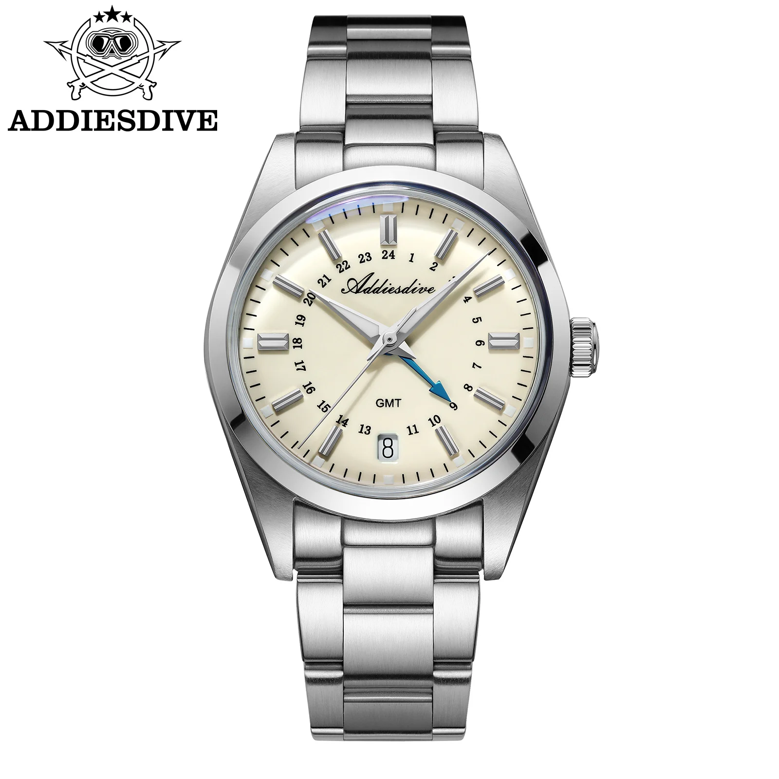 ADDIESDIVE часы для пар женщин 36 мм модные кварцевые мужчин водонепроницаемые 100 м BGW9