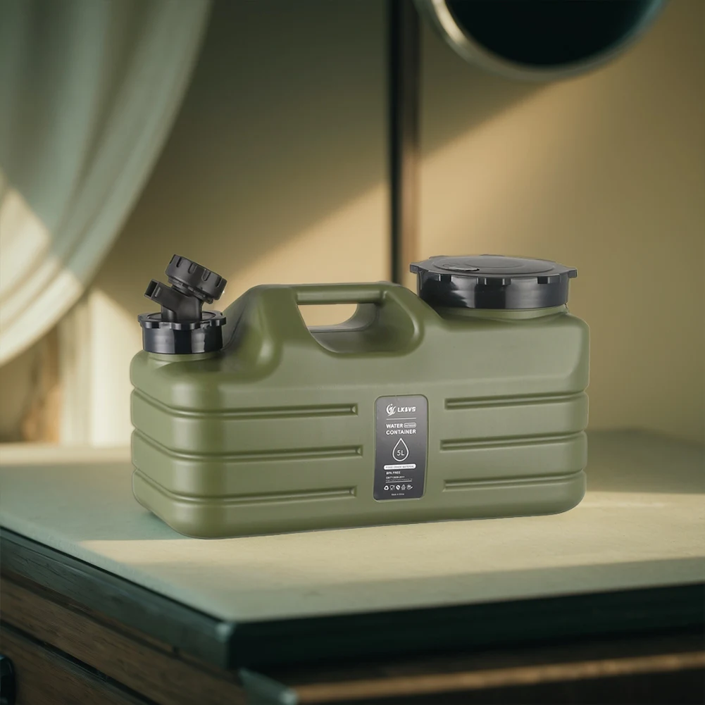 Портативный резервуар для воды 5л герметичное ведро питьевой держатель