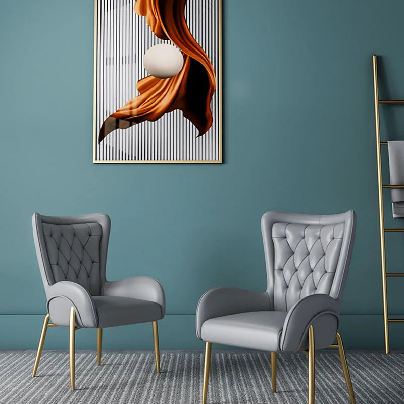 Теплое белое Венское обеденное кресло современный роскошный металлический