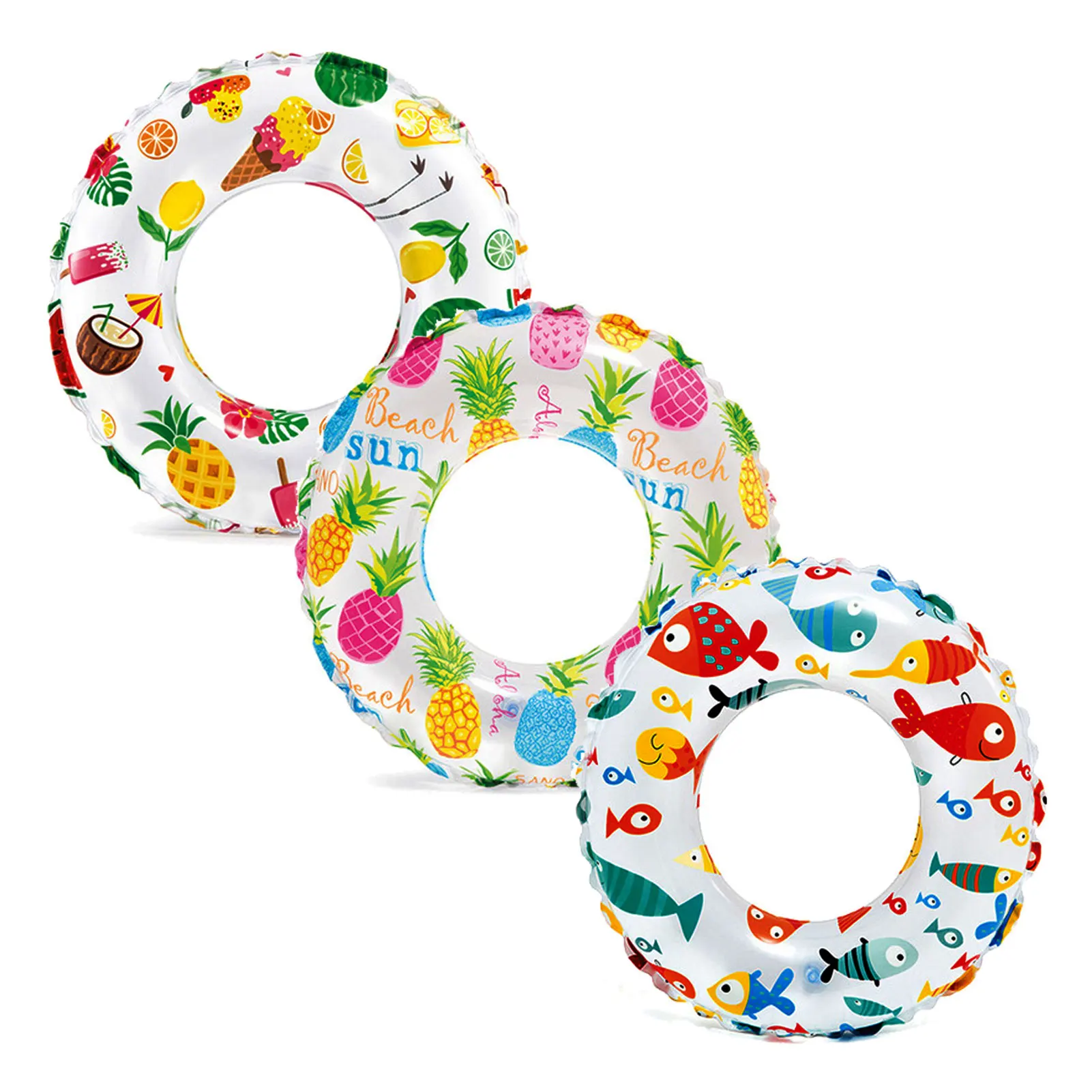 

Мультяшные детские спасательные плавающие кольца, круг, надувные кольца для бассейна, плавающие круги, игрушки, пляжный держатель, аксессуа...
