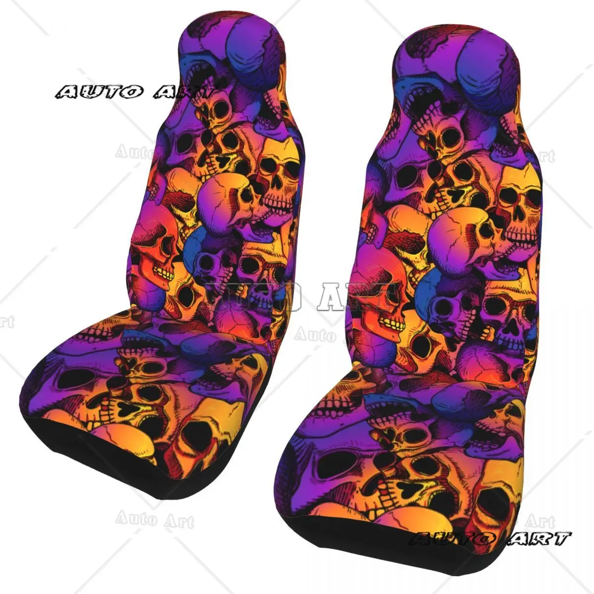 Универсальный чехол для автомобильного сиденья с крутым черепом аксессуары