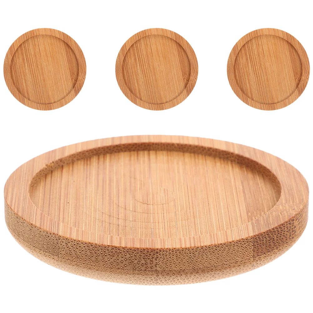 

4 Pcs Household Products Protective Cup Mats Kitchen Home Supplies Pads Bamboo Drink Coasters Tabletop Protection