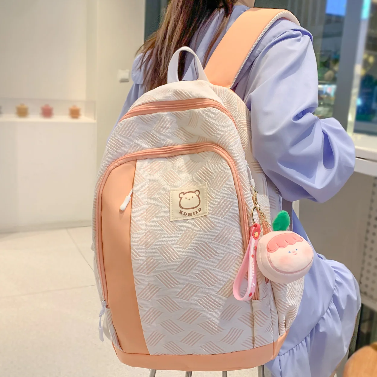 

Нейлоновый Водонепроницаемый Школьный рюкзак для женщин, милые дорожные ранцы для учебников, Модный женский милый ранец для ноутбука для девушек и колледжей