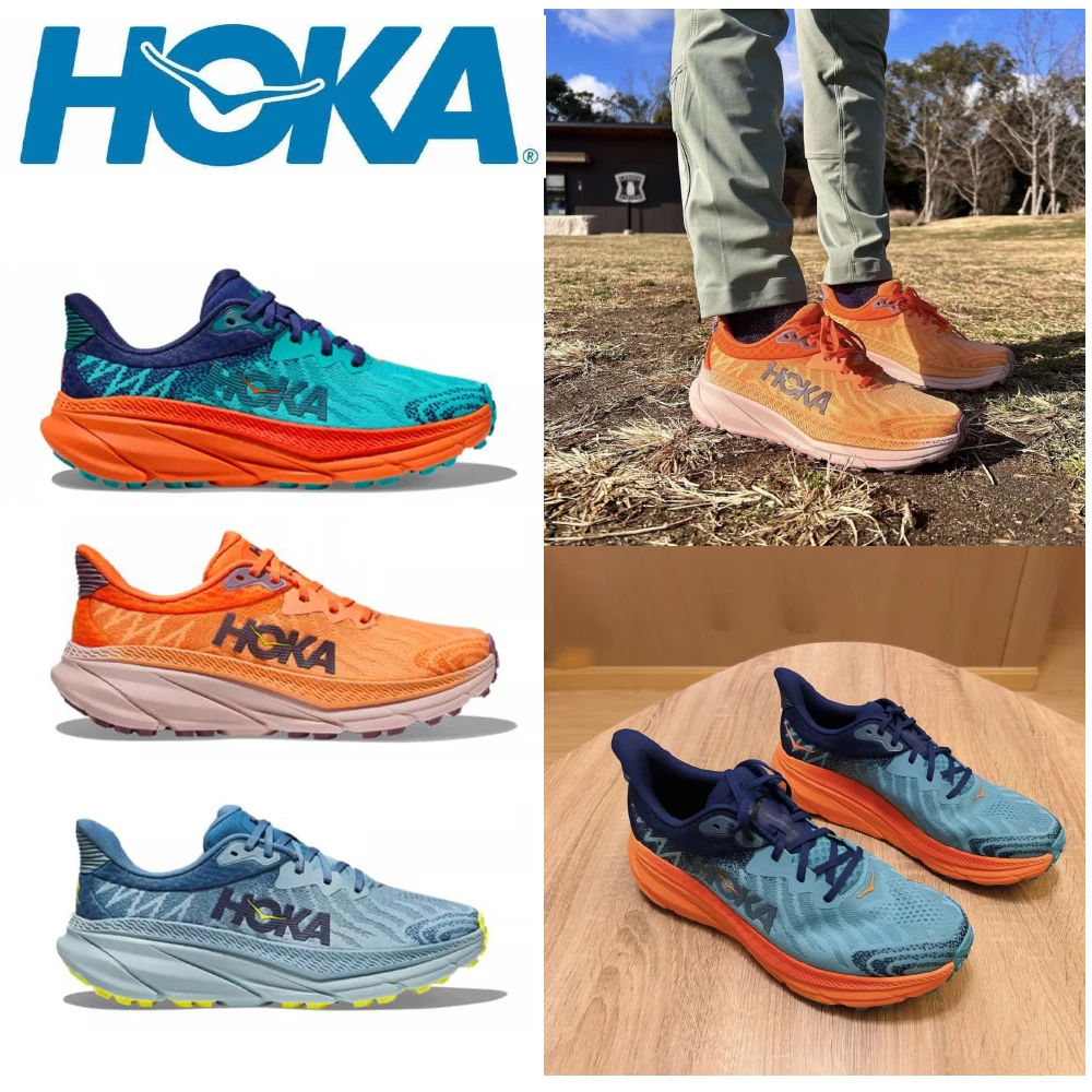 

HOKA Challenger ATR 7 Men Trail Running Shoes Outdoor Breathable Non-slip Light Hiking Trekking Sneakers Road Marathon Sneakers