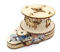physical experiment equipment voice activated carousel electronic circuit sound automatic induction model toy diy hand assembled