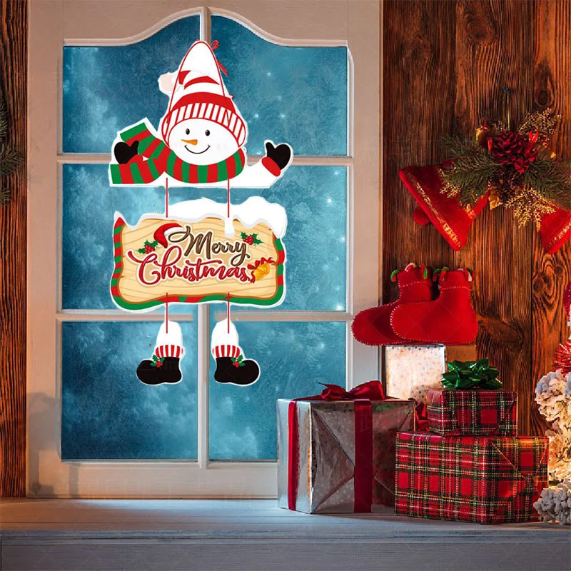 

Christmas Door Hanger New Year Party Pendants Xmas Tree Hanging Oranments Santa Claus Snoweman Elk Merry Christmas Decor 2023