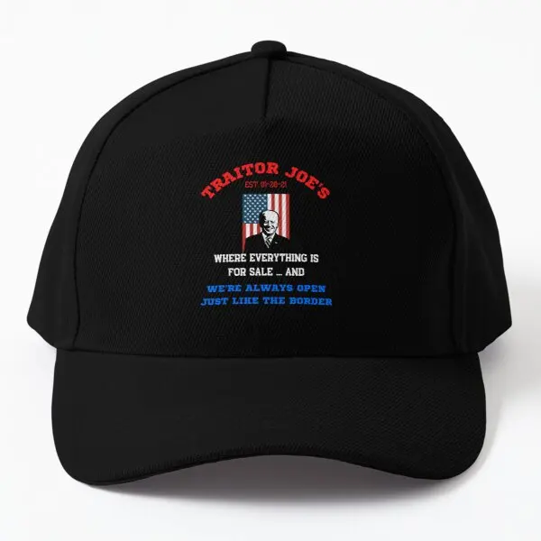 

Traitor Joes Baseball Cap Hat Fish Black Summer Sun Women Casual Hip Hop Czapka Boys Spring Printed Casquette Solid Color