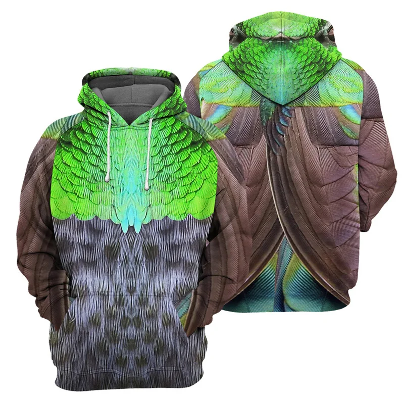 Толстовка с капюшоном для мужчин и женщин свитшот графическим рисунком животных