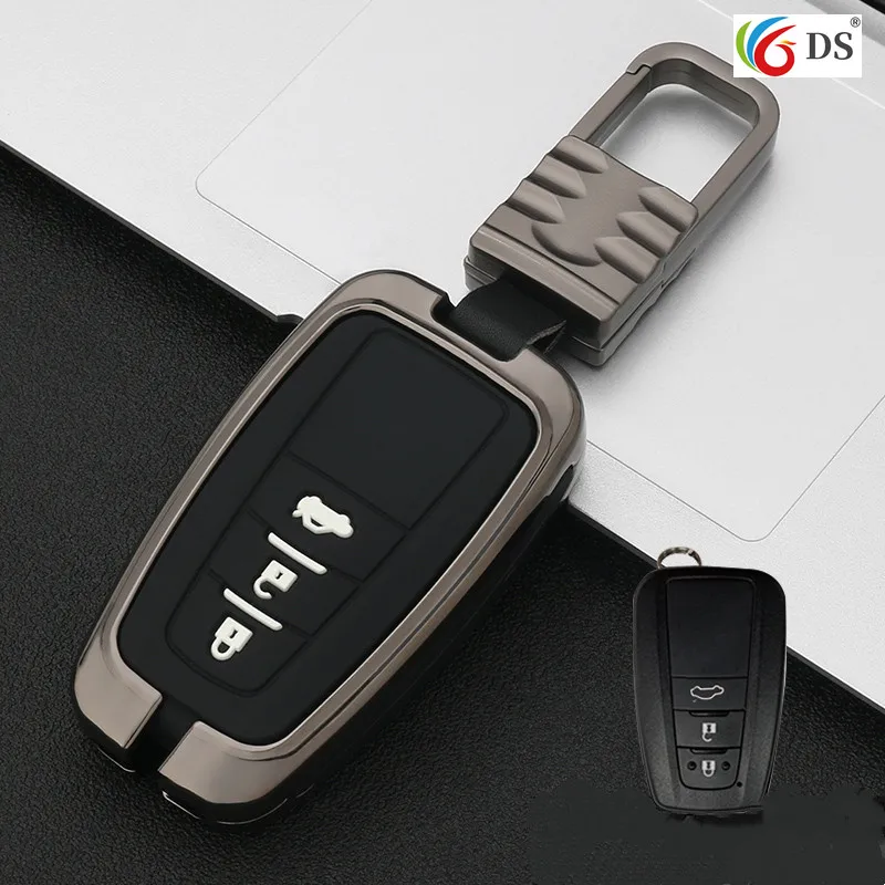 

High quality New car key case Full cover For Toyota Prius Camry Corolla RAV4 C-HR CHR Prado 2018 Accessories keychain Auto